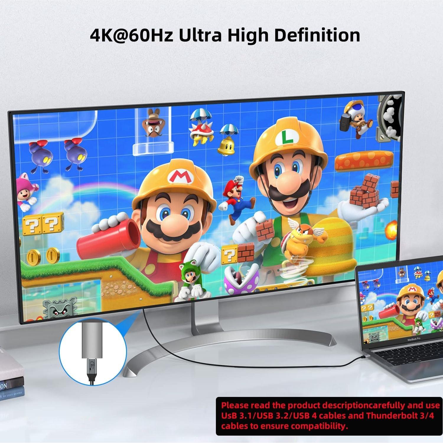 Adaptador USB C a HDMI 4K 60Hz XinYaa - 1 paquete