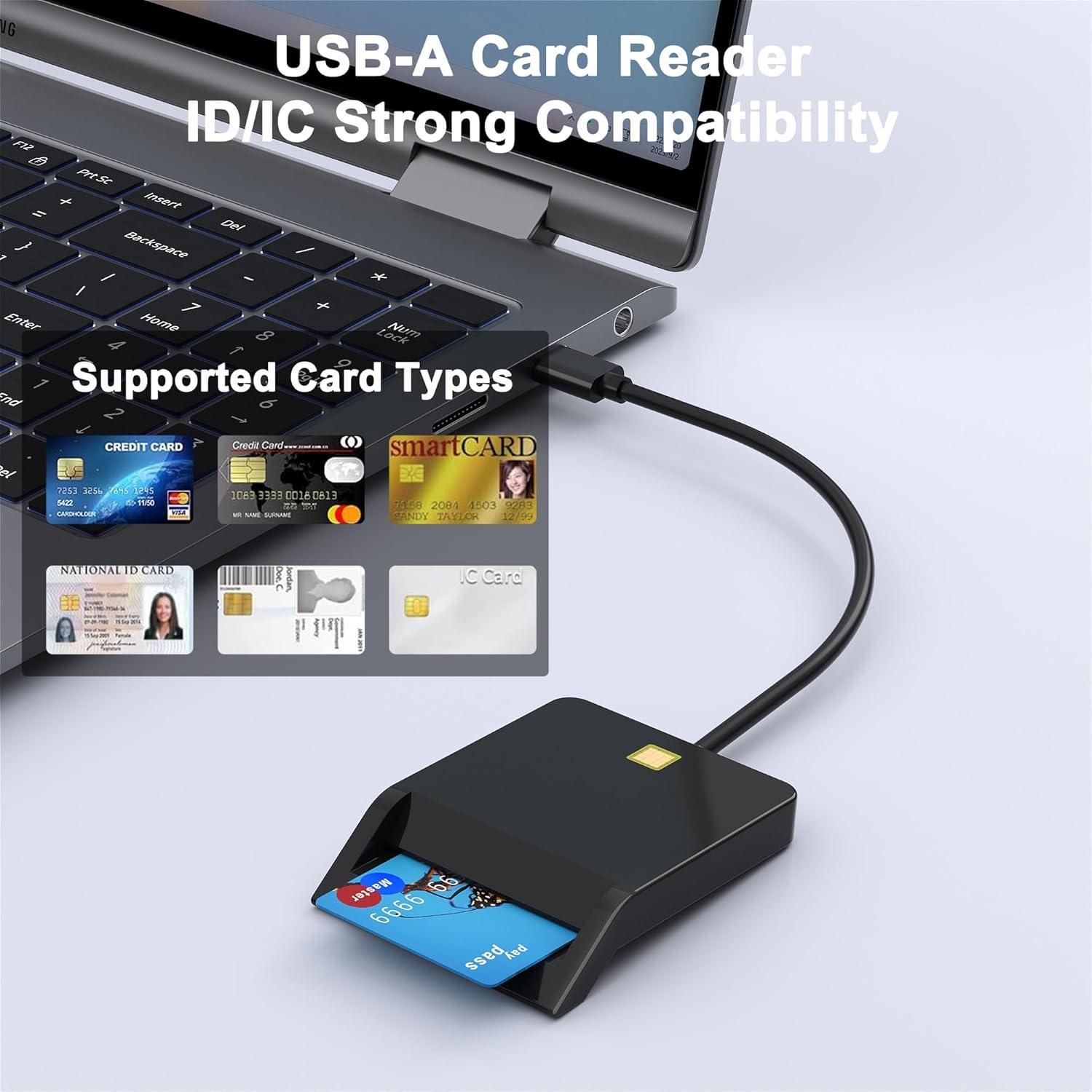 Lector de Tarjetas Inteligentes USB Zaievo CAC Militar