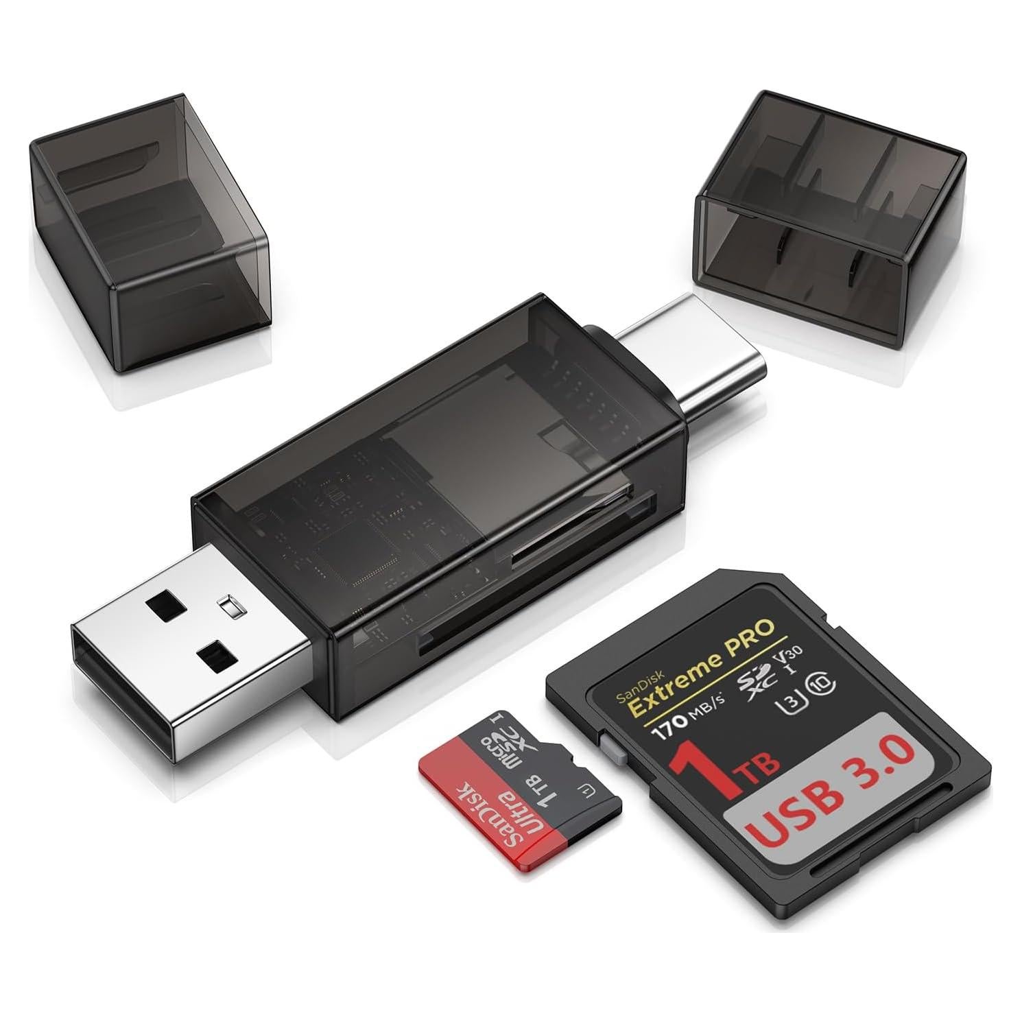 Lector de Tarjetas SD USB C Cebkit Doble Ranura 5 Gbps