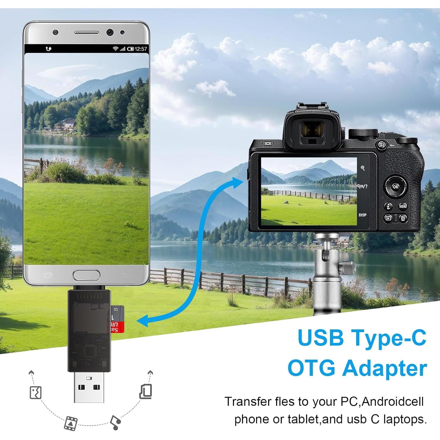 Lector de Tarjetas SD USB C Cebkit Doble Ranura 5 Gbps