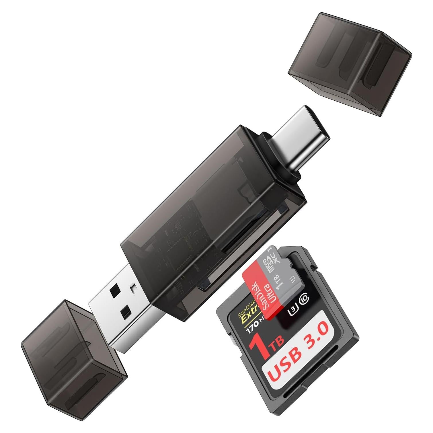 Lector de Tarjetas SD y Micro SD USB C REPIND 2 en 1