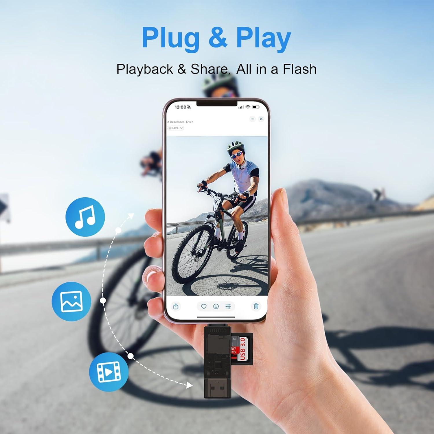 Lector de Tarjetas SD y Micro SD USB C REPIND 2 en 1