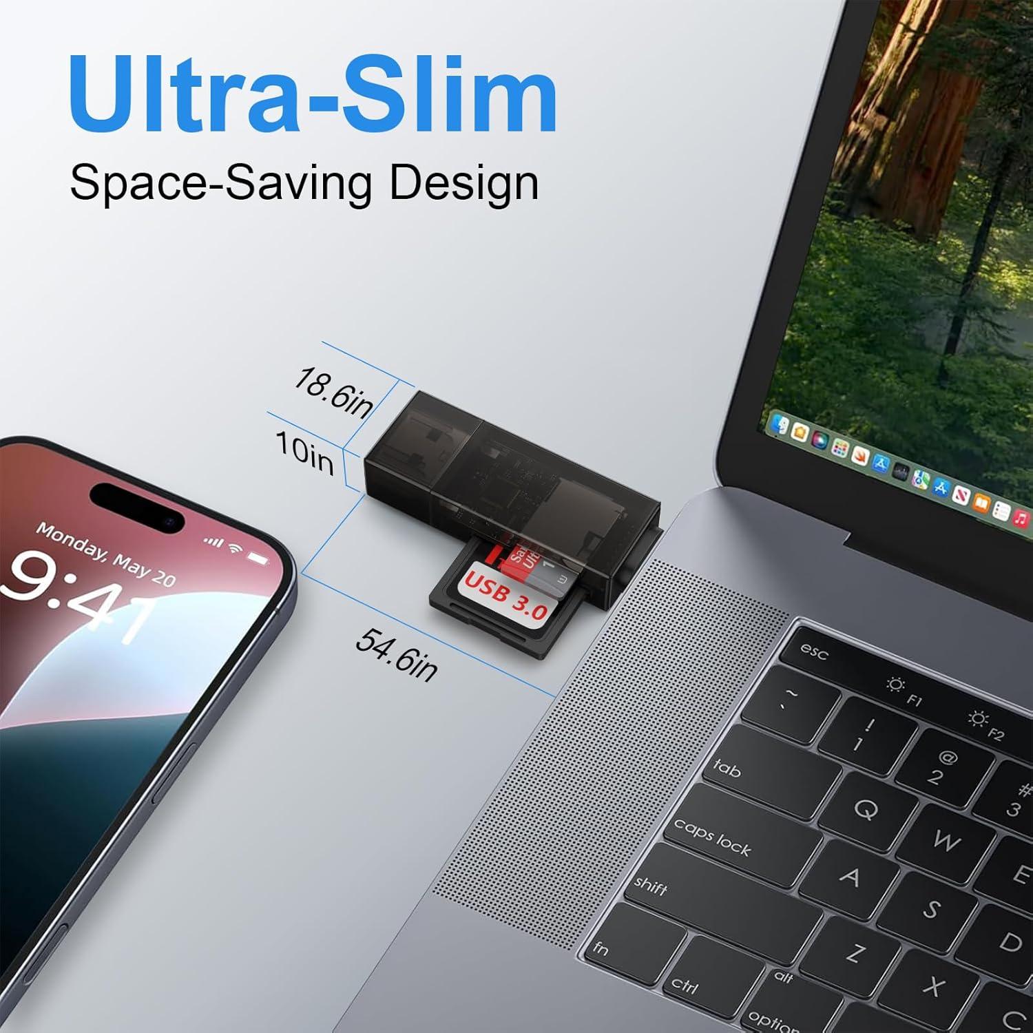 Lector de Tarjetas SD y Micro SD USB C REPIND 2 en 1
