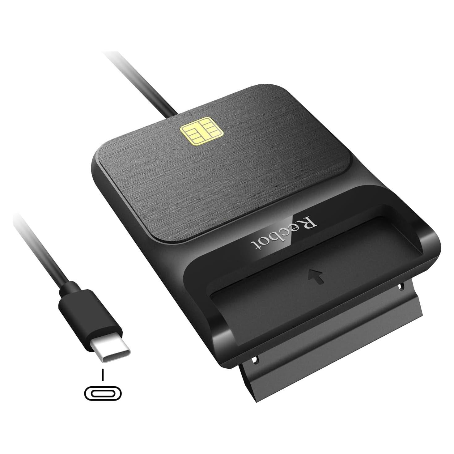 Lector CAC Militar USB-C Recbot 12026-9C Compatible Windows/Mac