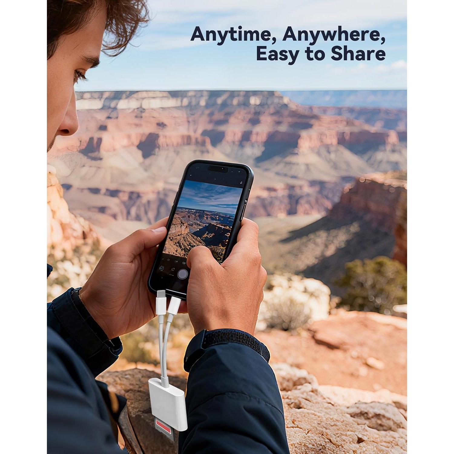 Lector de Tarjetas SD Nzeplou CL4LiteB USB-C y Lightning