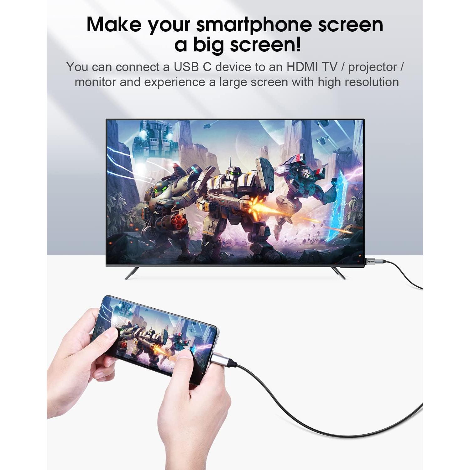 Adaptador USB C a HDMI ELUTENG 4K 60Hz Unidireccional