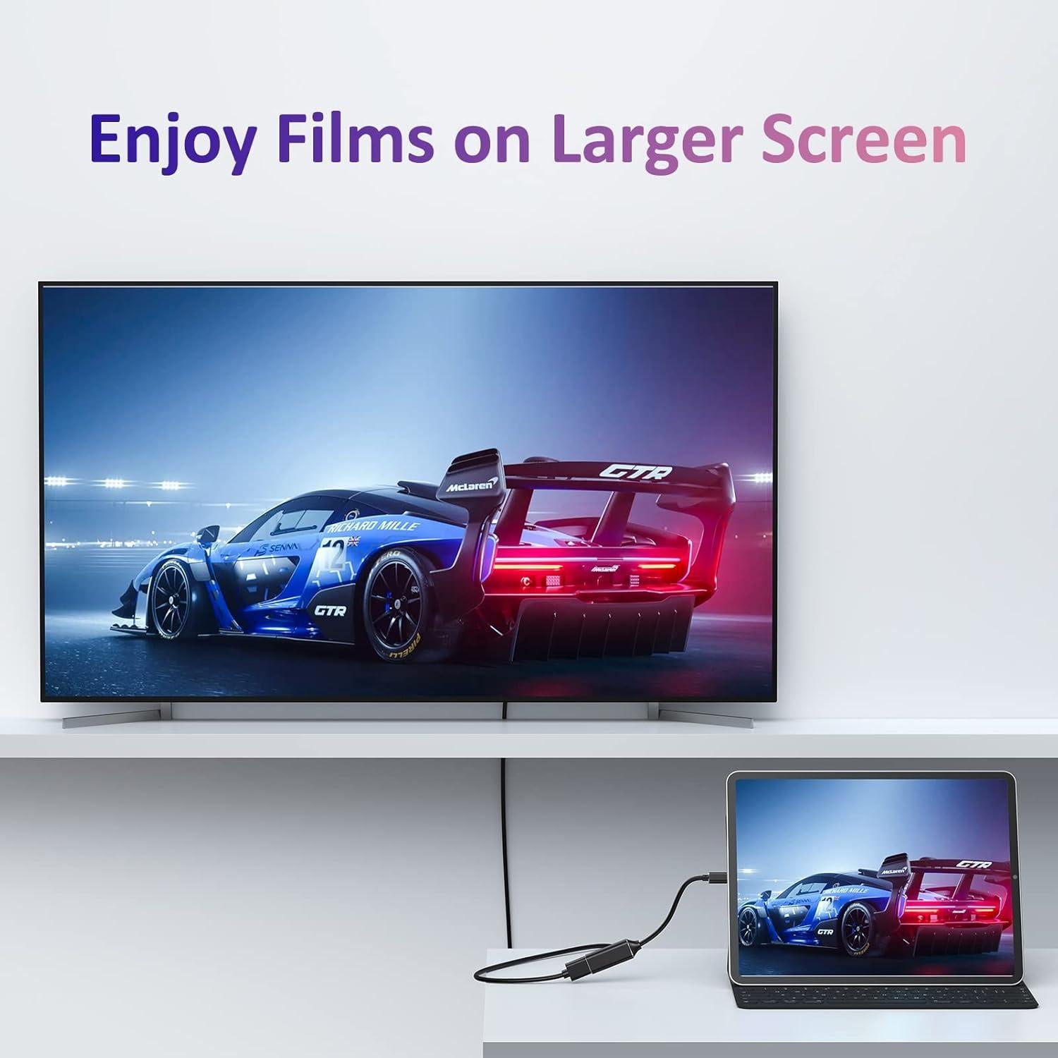 Adaptador USB C a HDMI 4K RayCue - Compatible con Mac y Samsung