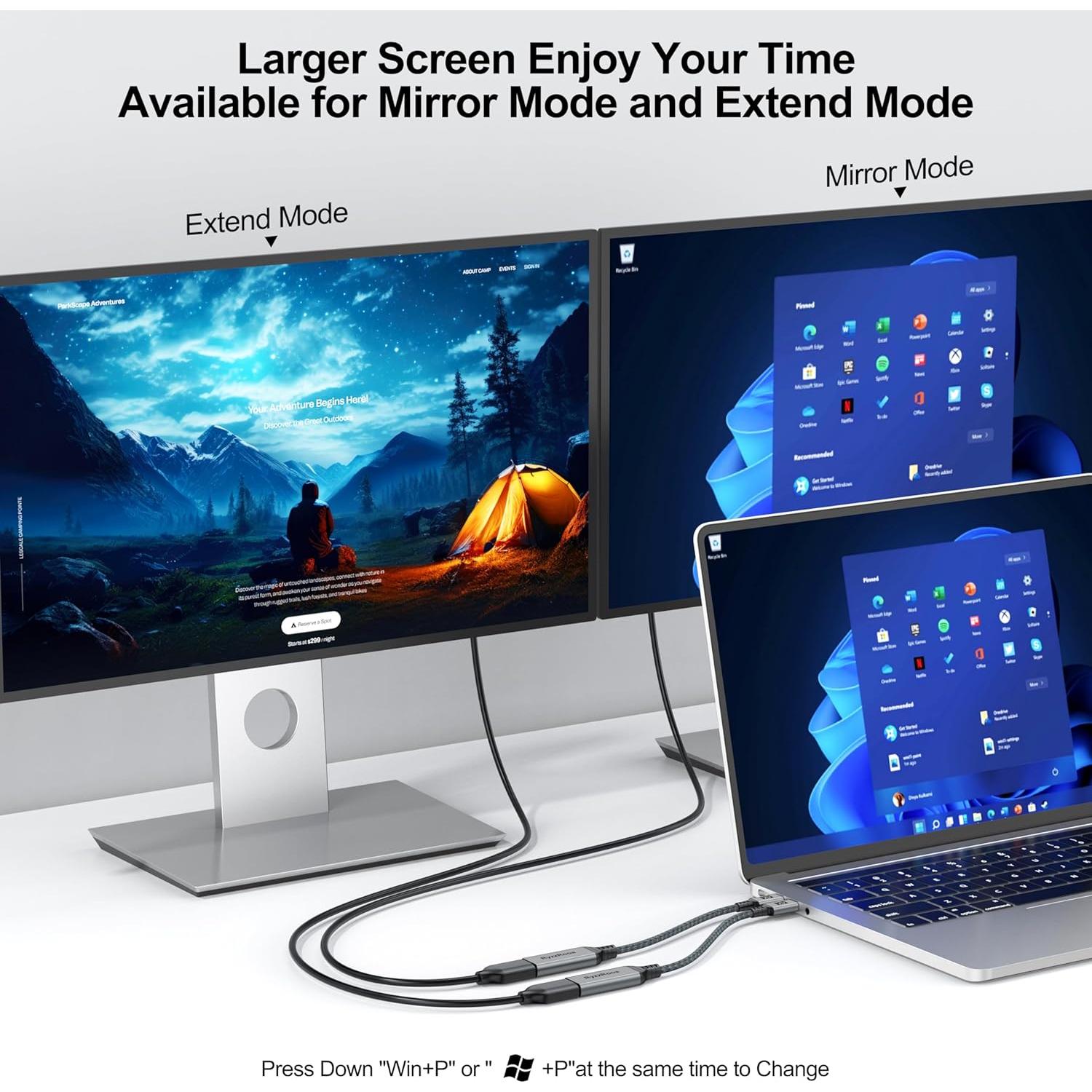 Adaptador USB C a HDMI 4K RyzzRooa - Paquete de 10 Unidades