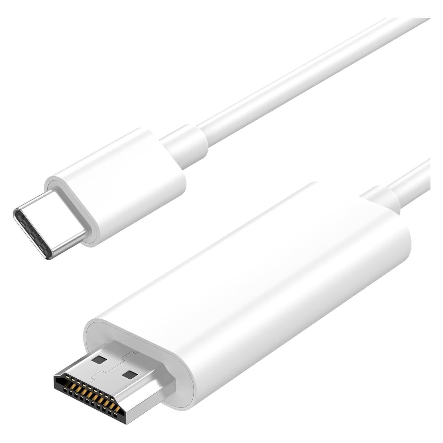 Adaptador USB C a HDMI 4K para iPhone 17 16 15 - 1.8m