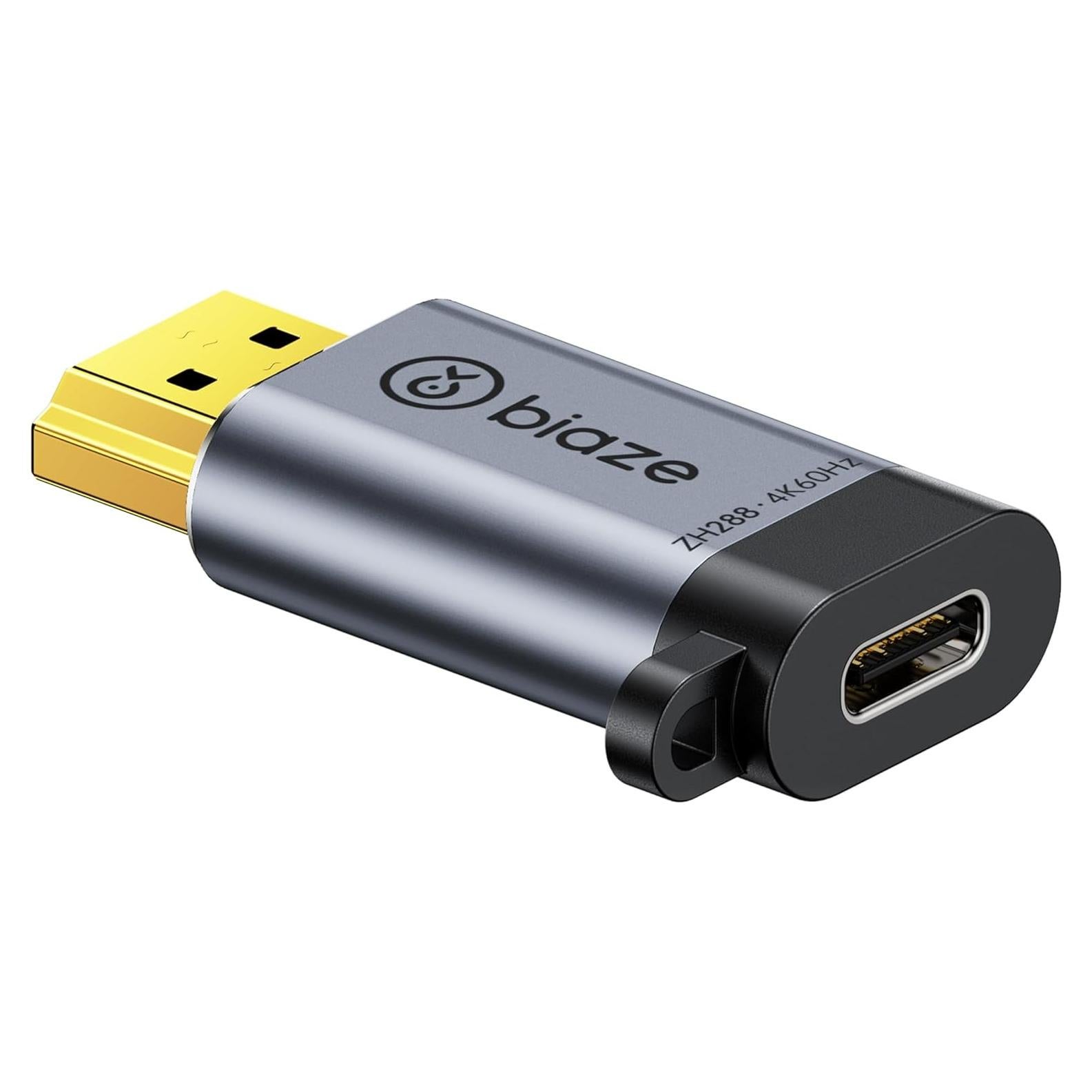 Adaptador USB-C a HDMI Biaze ZH288 4K 60Hz Plug and Play