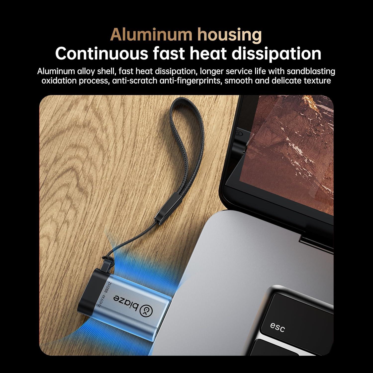 Adaptador USB-C a HDMI Biaze ZH288 4K 60Hz Plug and Play