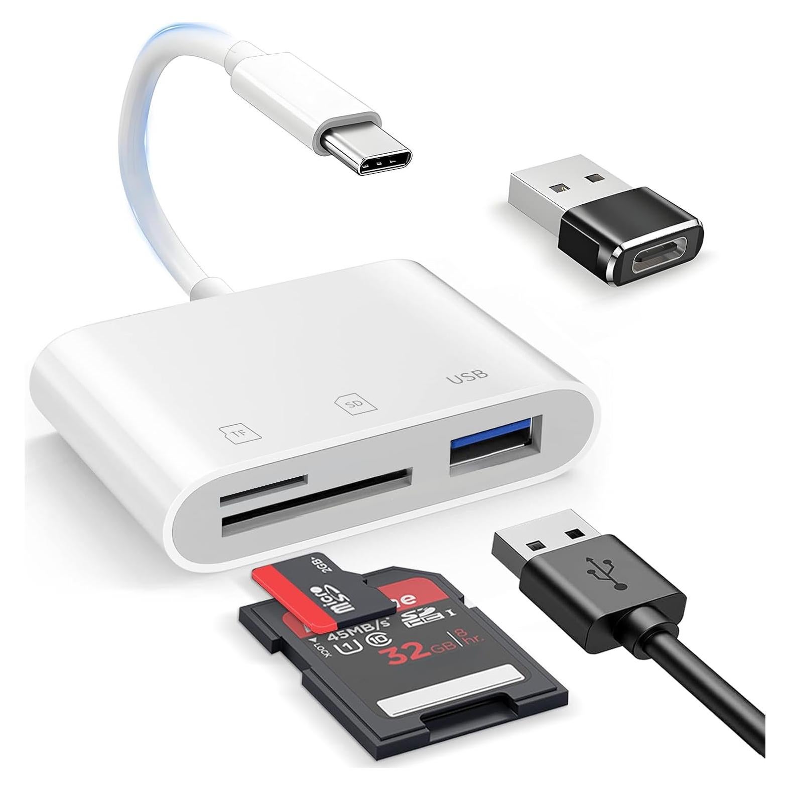 Lector de Tarjetas SD USB C ROÉKO A020 para iPhone 15/16
