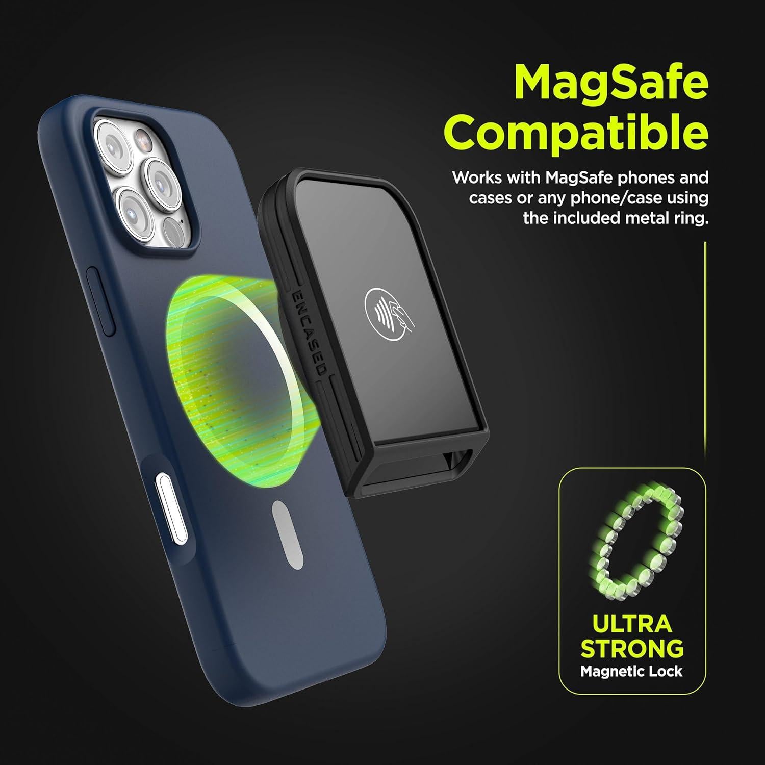 Funda Magnética Encased para Lector Shopify Tap & Chip Negro