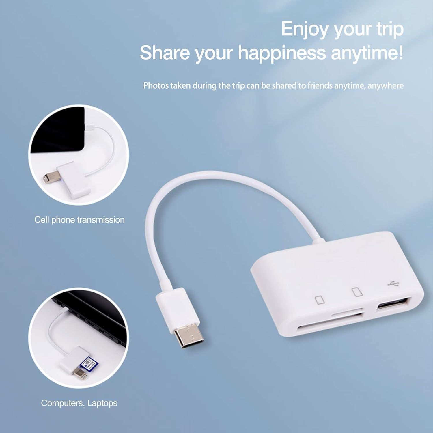 Lector de Tarjeta SD USB-C Wansurs 2 en 1 para Android