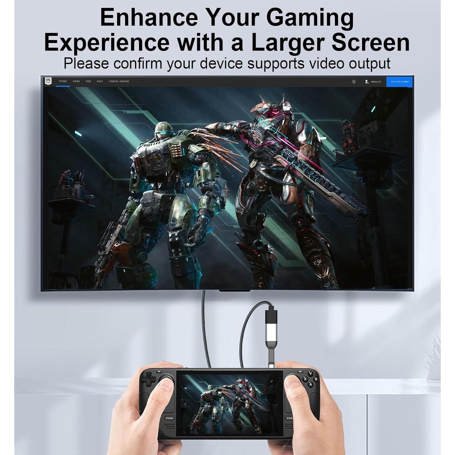 Adaptador USB-C a HDMI 4K 60Hz SKUYA para iPhone y MacBook