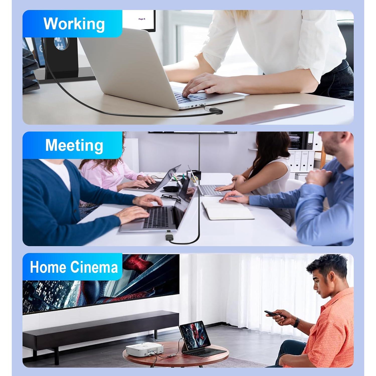 Adaptador USB-C a HDMI 4K 60Hz SKUYA para iPhone y MacBook