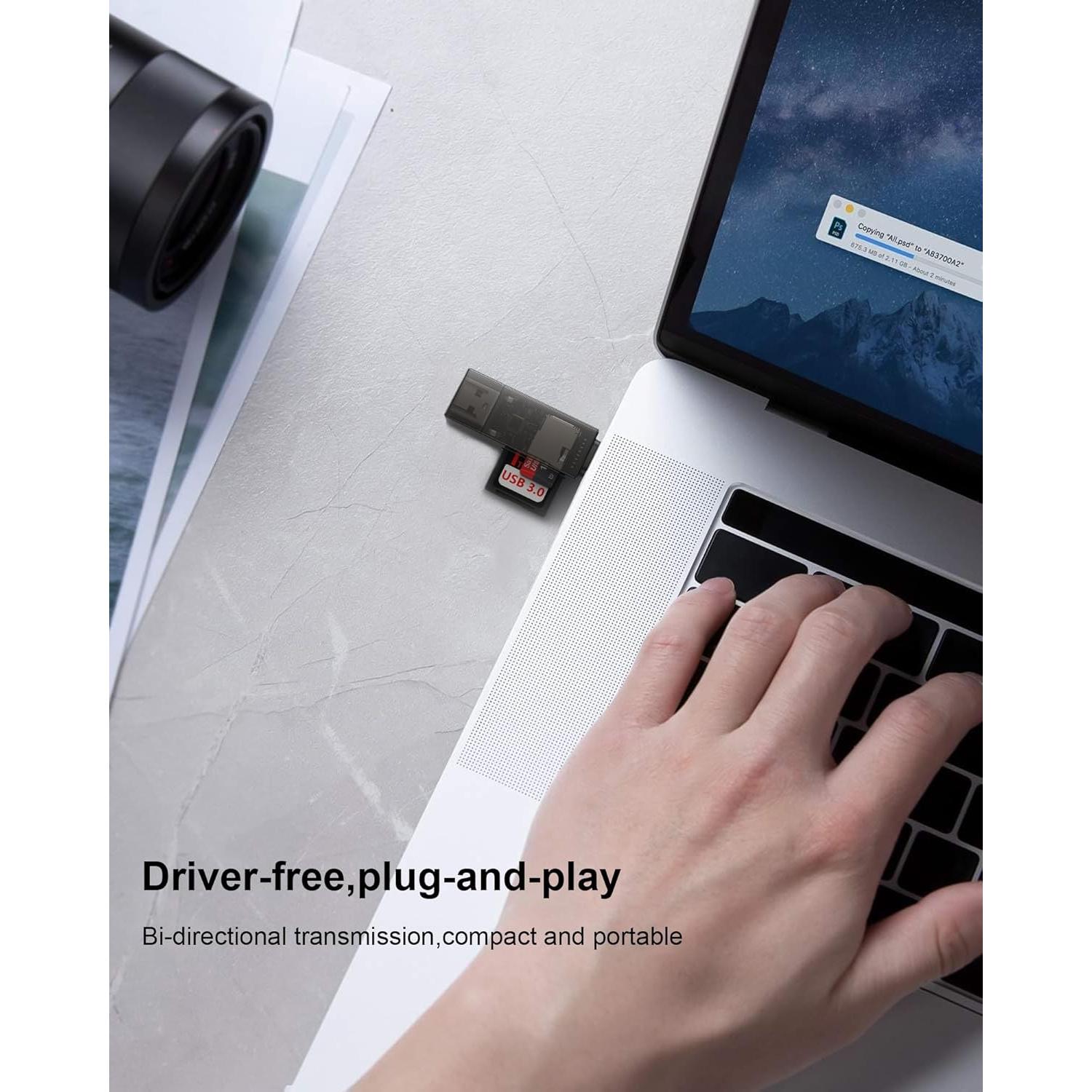 Lector de Tarjetas SD 2-en-1 Bordsek YK16-03 USB-C