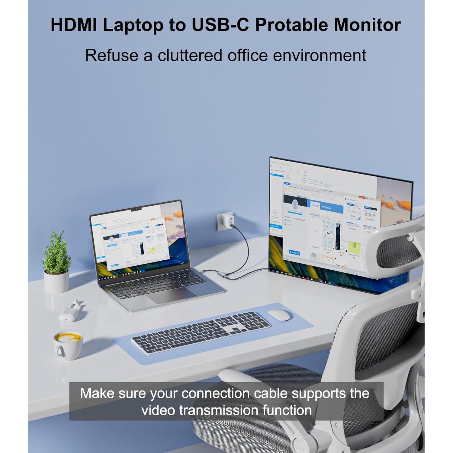 Adaptador HDMI a USB-C 4K 60Hz THANDBLE para Gafas AR