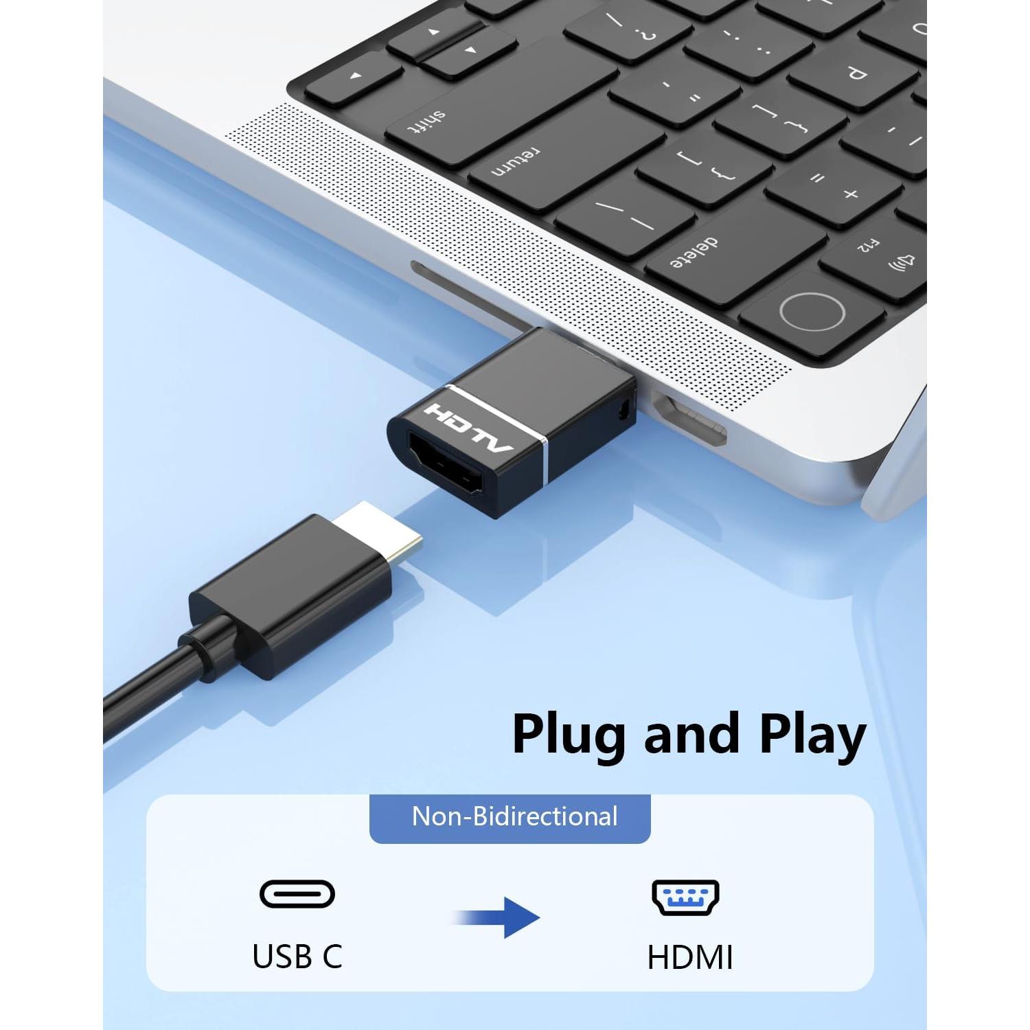 Adaptador USB C a HDMI 4K 60Hz Quanlex para iPhone 15/16