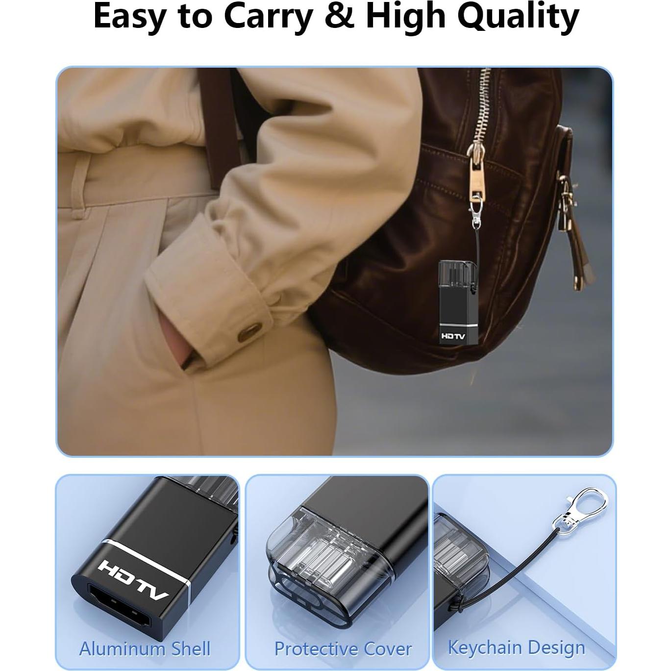 Adaptador USB C a HDMI 4K 60Hz Quanlex para iPhone 15/16