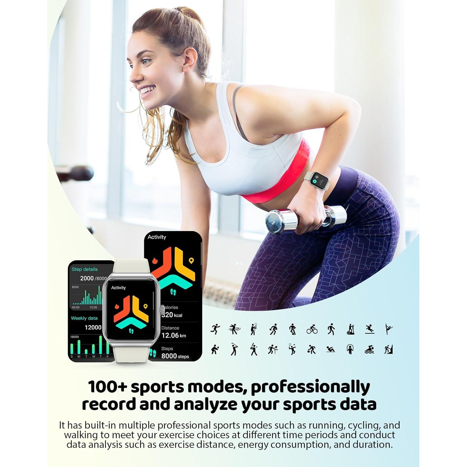 Reloj Inteligente SOUYIE 1.91" HD Monitoreo Salud Mujer