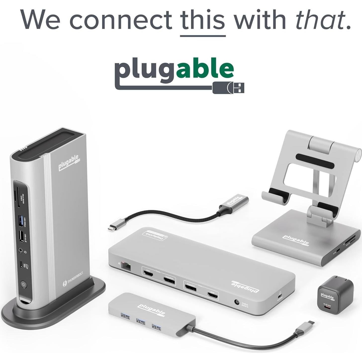 Adaptador Doble Monitor Plugable UGA-HDMI-2S USB-C a HDMI