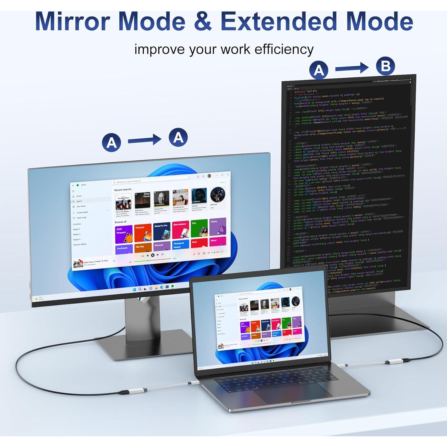 Adaptador USB-C a HDMI 4K Lmgke - Compatible con Thunderbolt 3/4