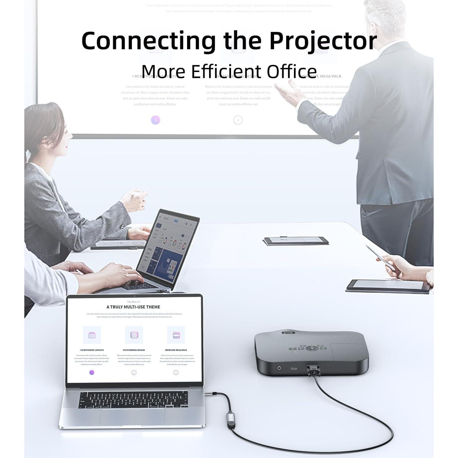 Adaptador USB C a HDMI 4K 60Hz Cunyu para MacBook y Samsung