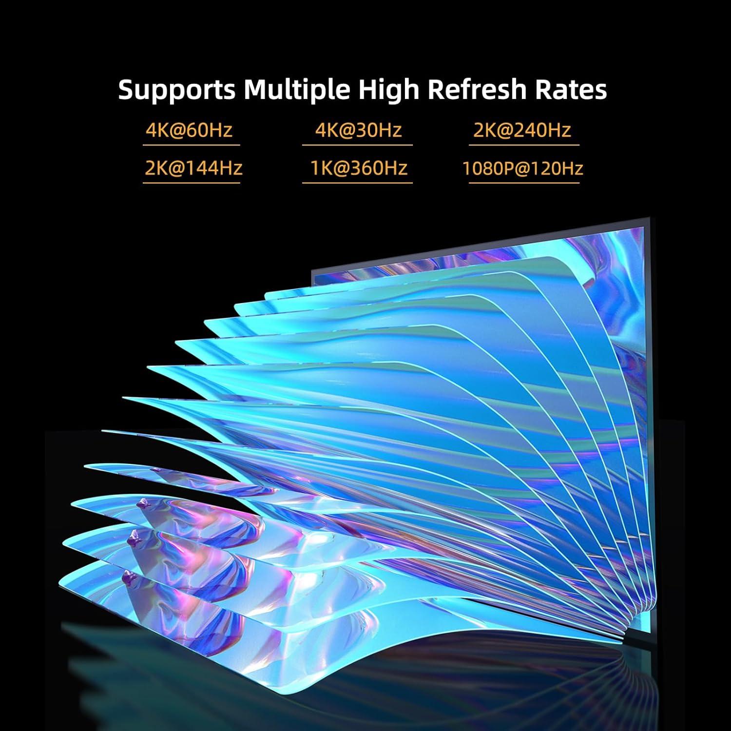 Adaptador USB C a HDMI 4K 60Hz Cunyu para MacBook y Samsung