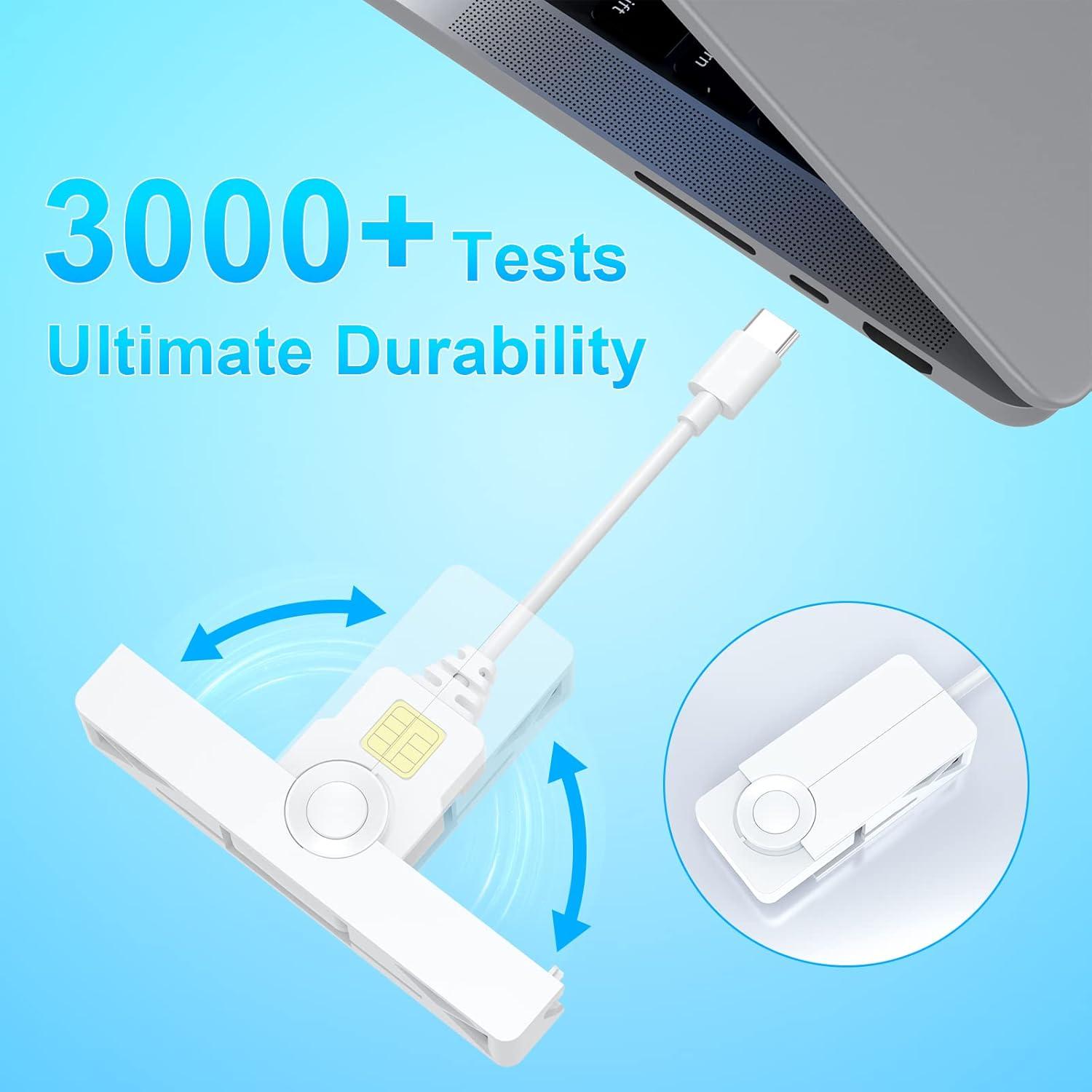 Lector de Tarjetas CAC USB C Rocketek Plegable 18g