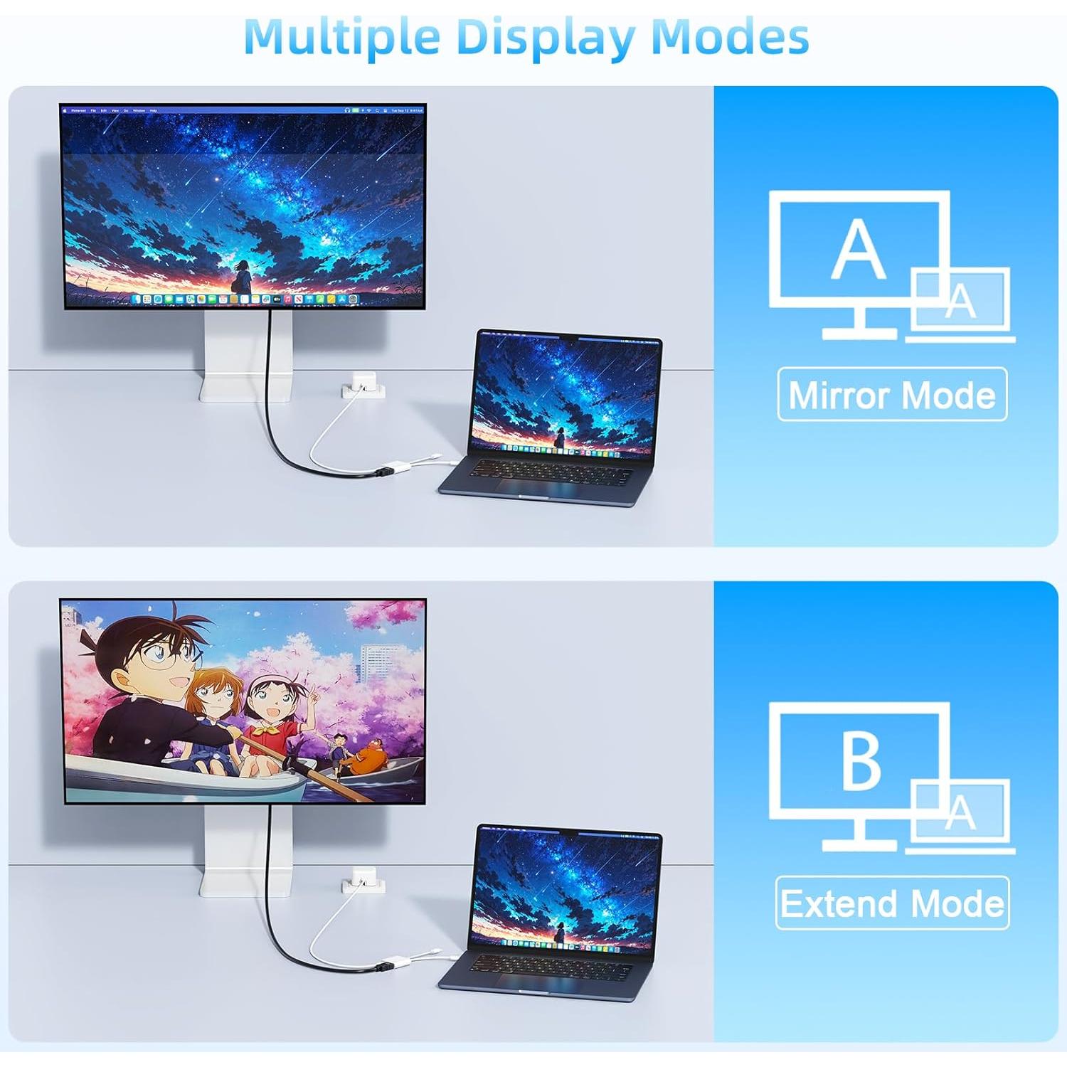 Adaptador HDMI USB-C y Lightning 4K 60Hz Apple Rojo