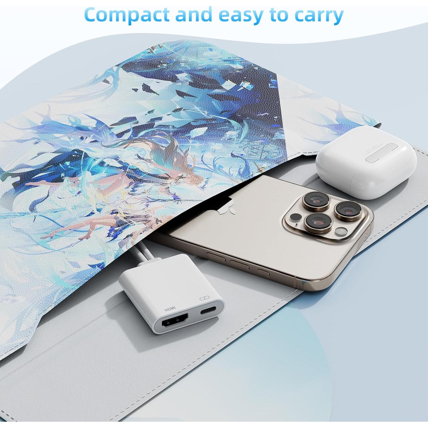 Adaptador HDMI USB-C y Lightning 4K 60Hz Apple Rojo