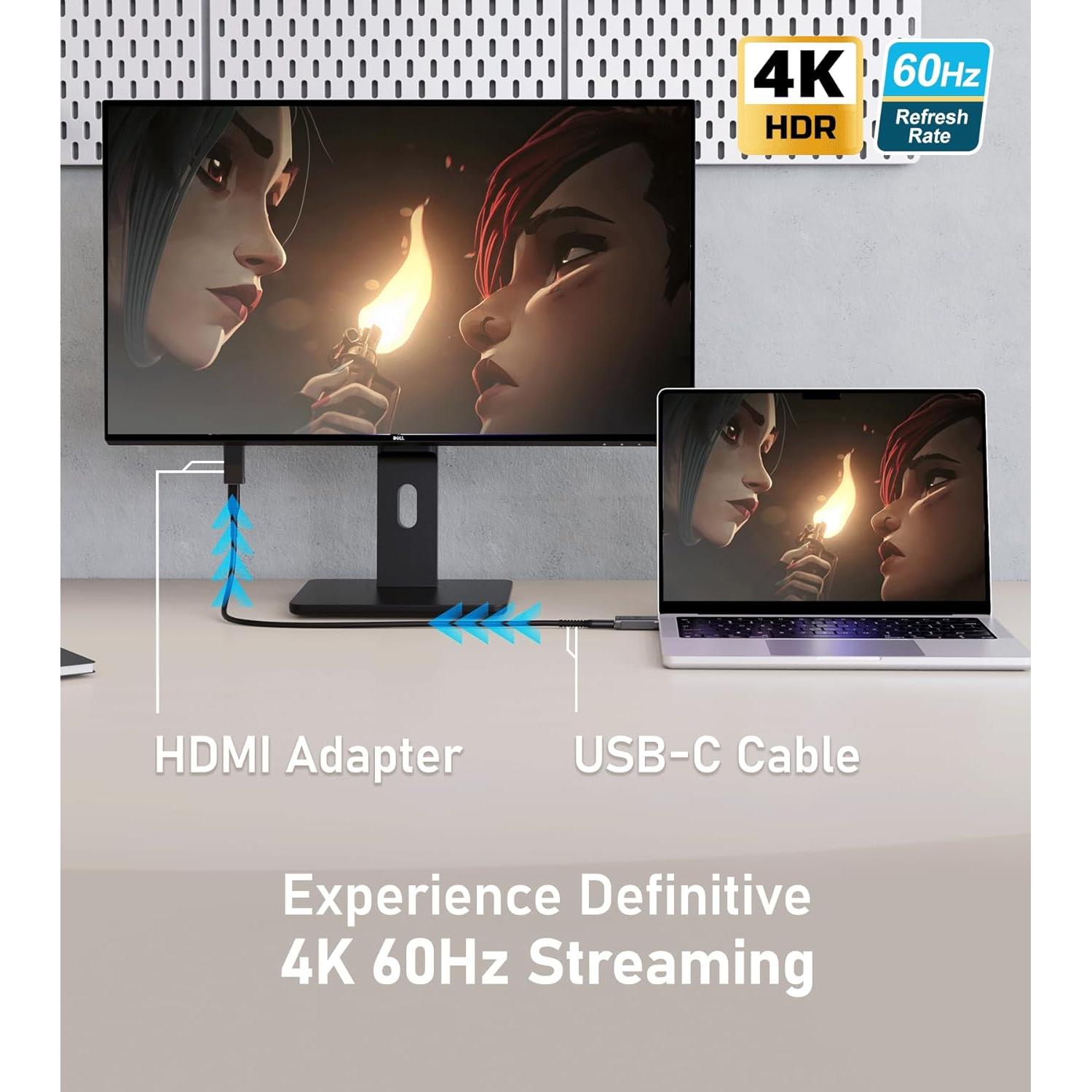 Adaptador USB-C a HDMI Futurizta Tech 4K 60Hz - Compatible MacBook