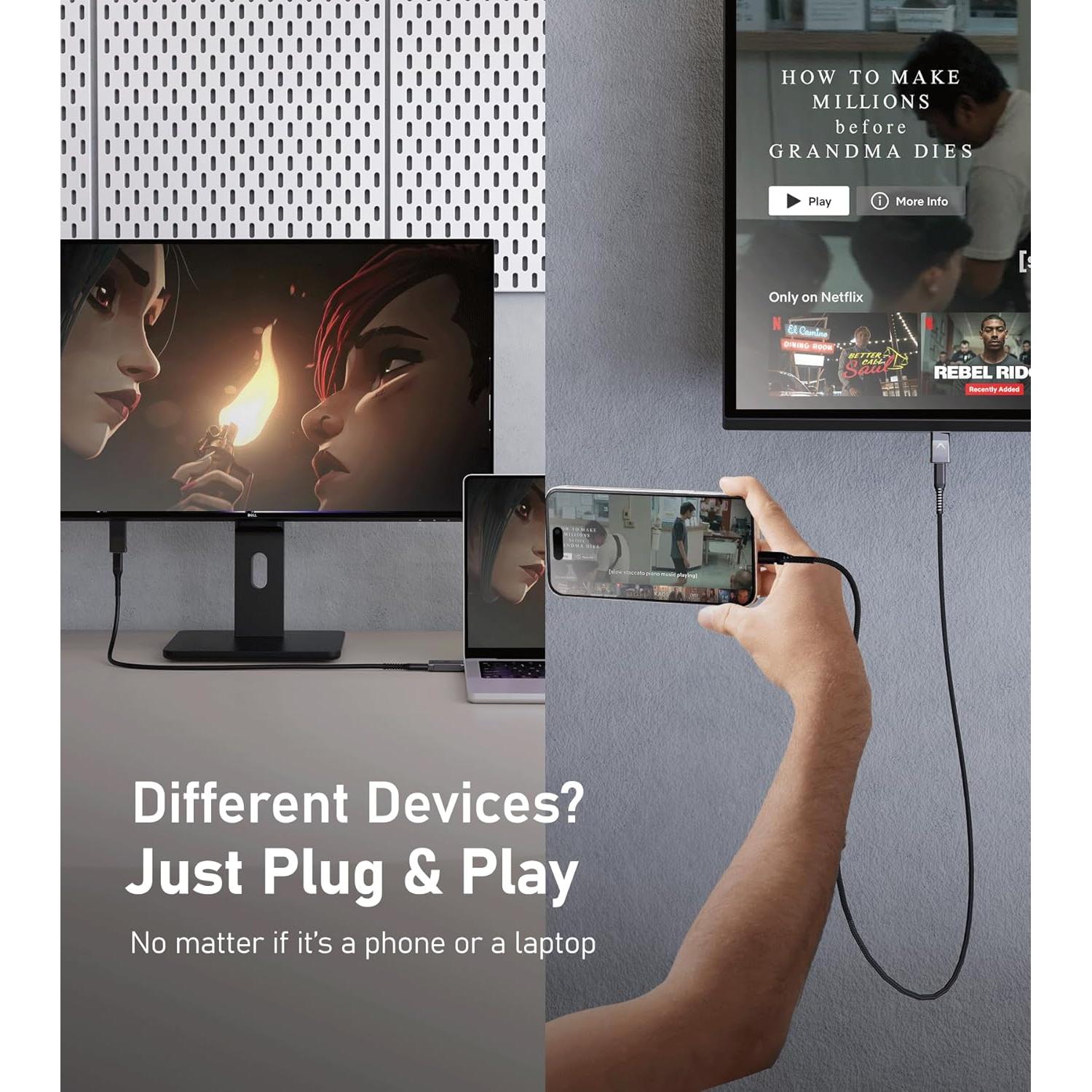 Adaptador USB-C a HDMI Futurizta Tech 4K 60Hz - Compatible MacBook