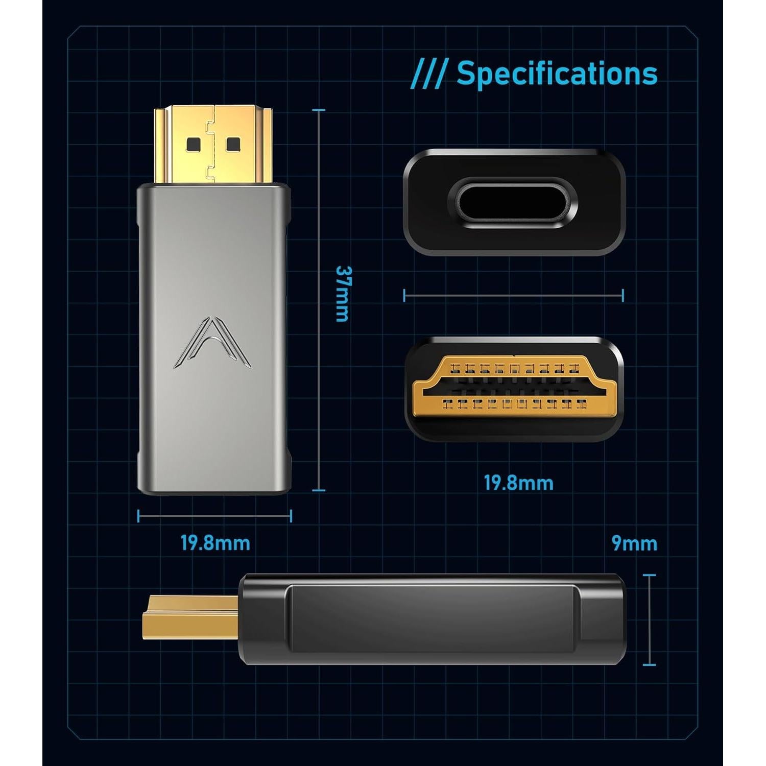 Adaptador USB-C a HDMI Futurizta Tech 4K 60Hz - Compatible MacBook