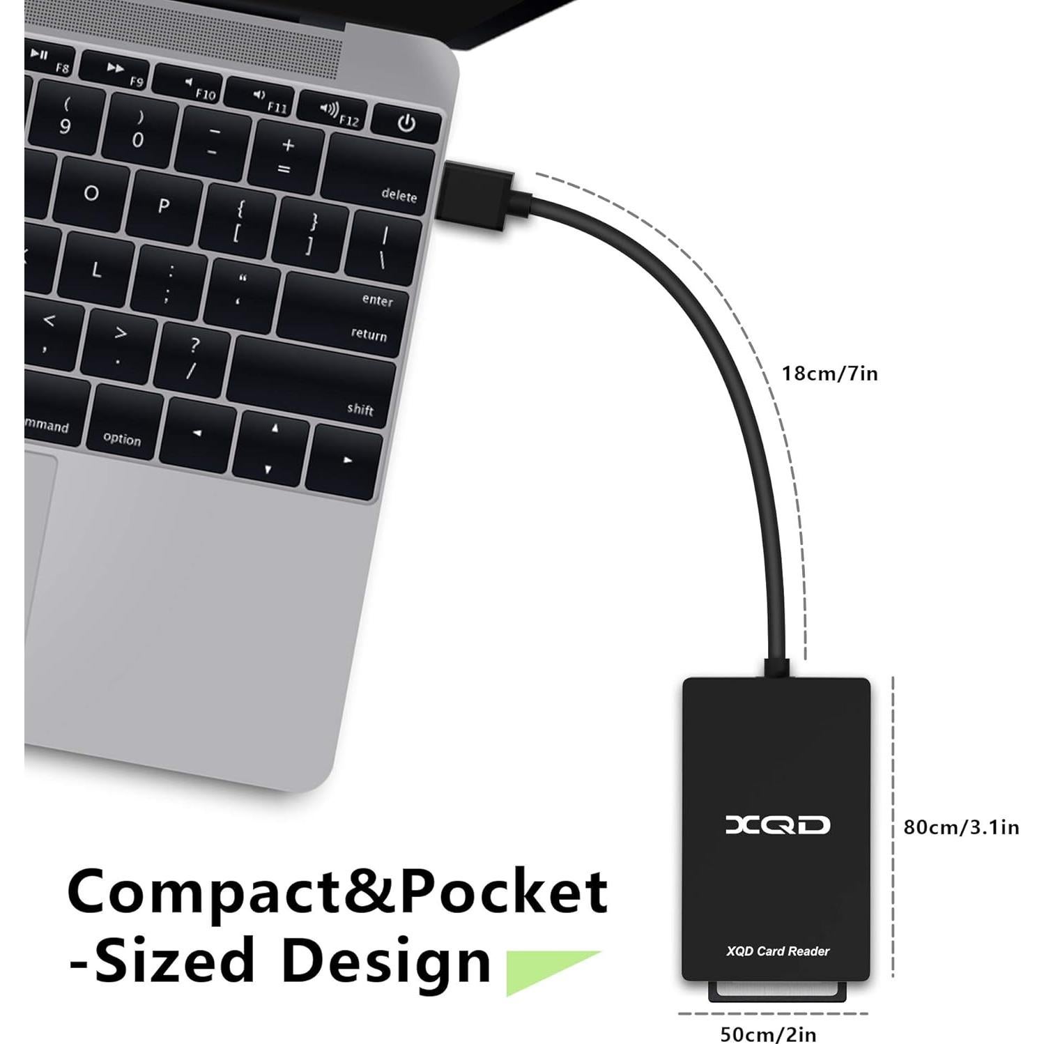 Lector de Tarjetas XQD/SD Bawanfa USB 3.0 5Gbps Profesional