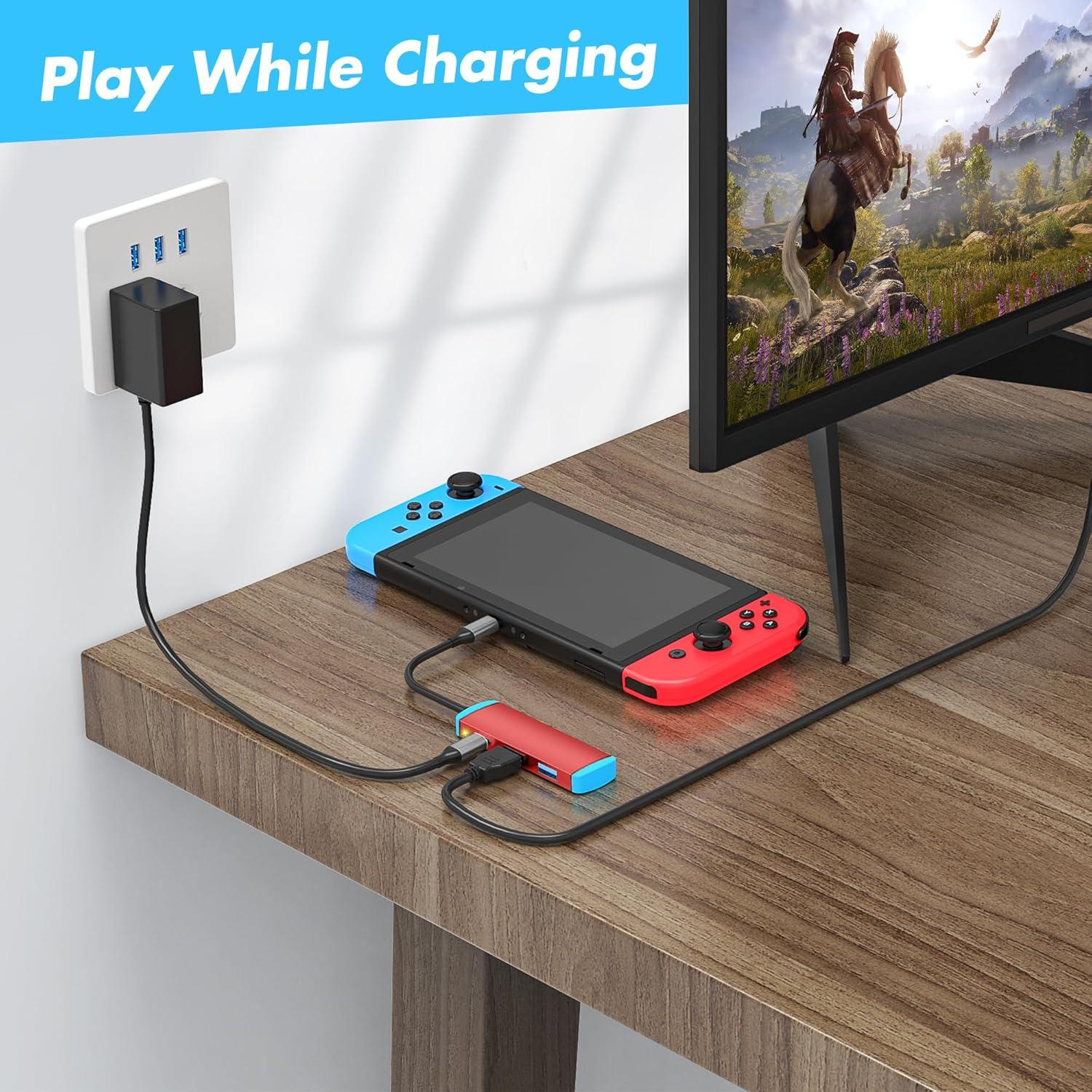 Adaptador USB C a HDMI 4K RuntoGOL para Switch y Steam Deck