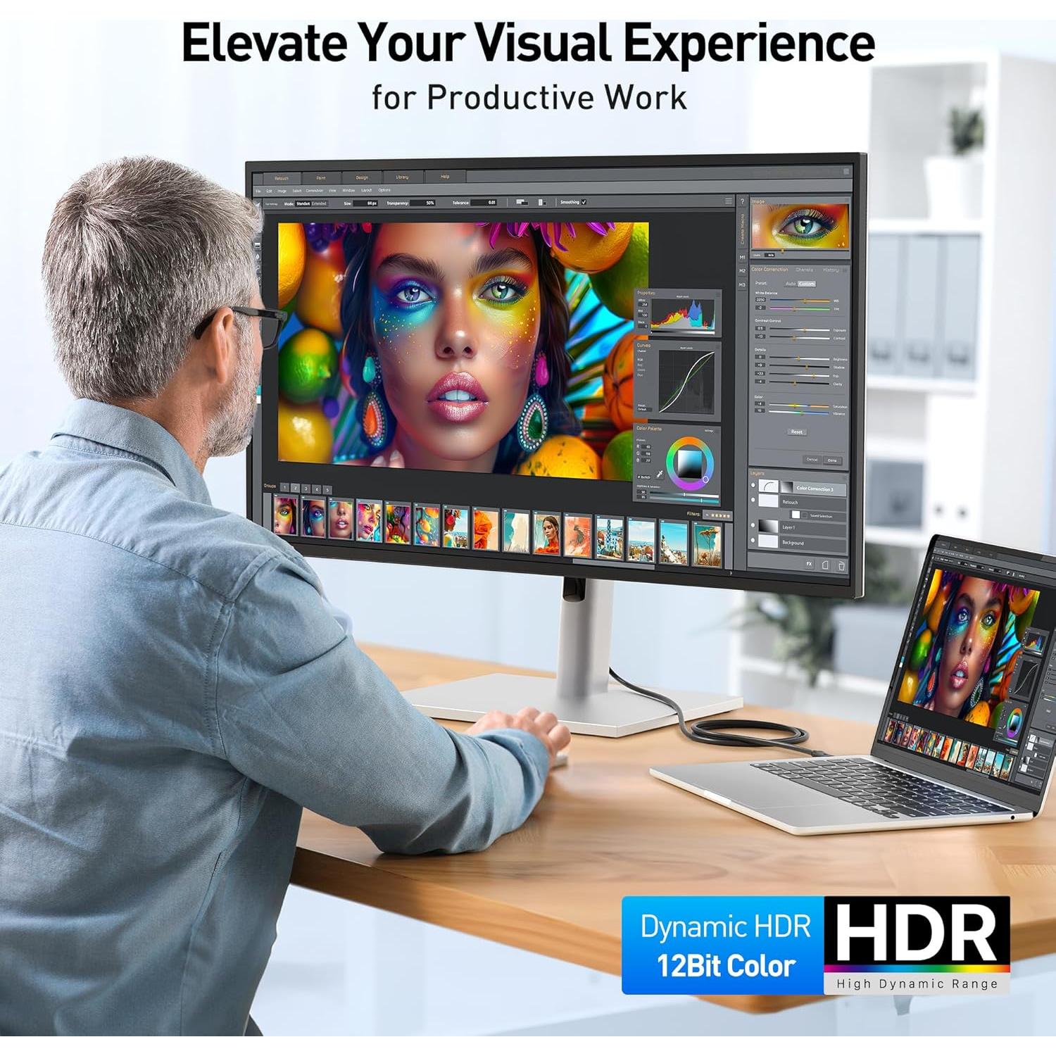 Cable USB-C a HDMI 2.1 Cable Matters 1.83m 8K 60Hz 4K 240Hz