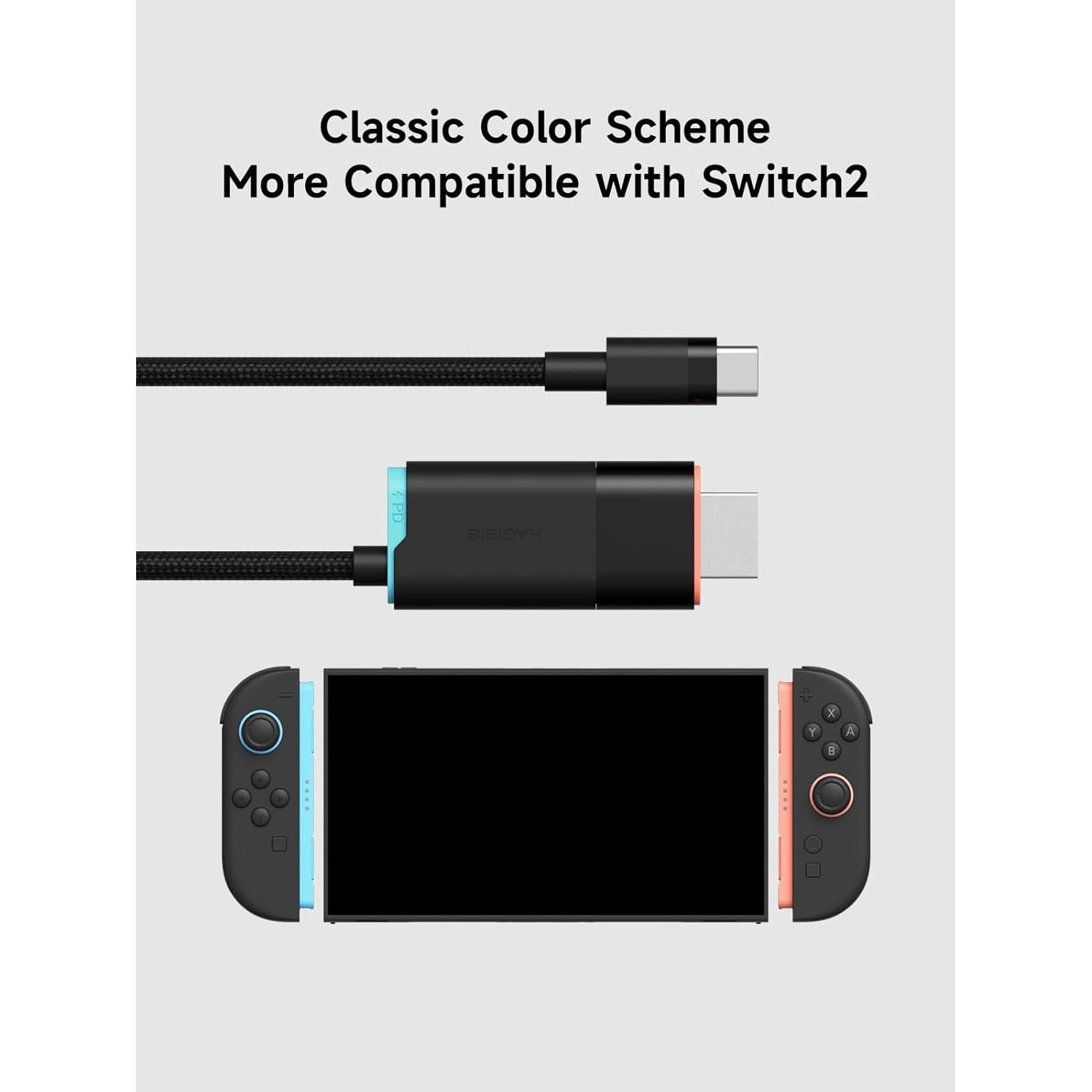 Dock Hagibis Switch2 USB C a HDMI 4K 60Hz para Nintendo Switch