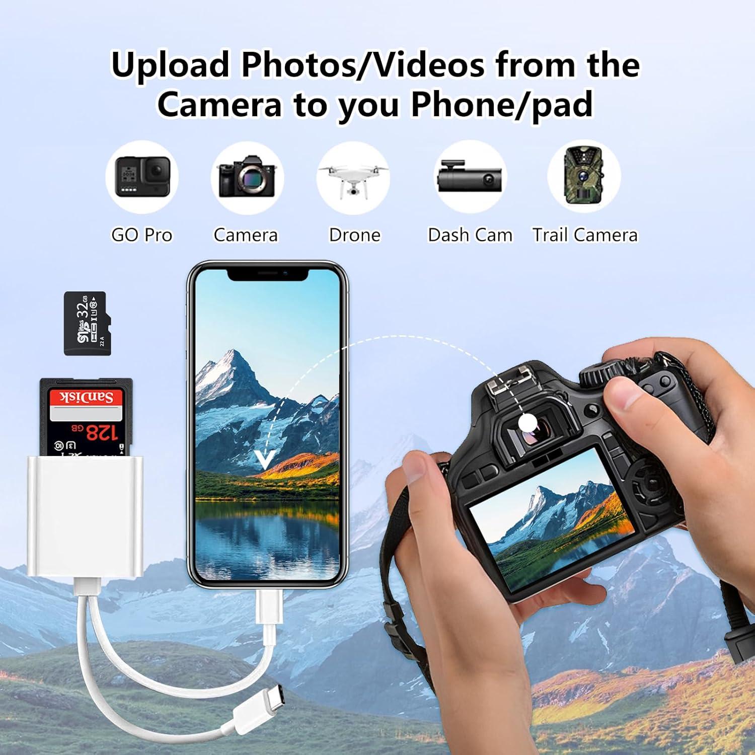 Lector de Tarjetas SD MaxRenard Doble USB-C y Apple