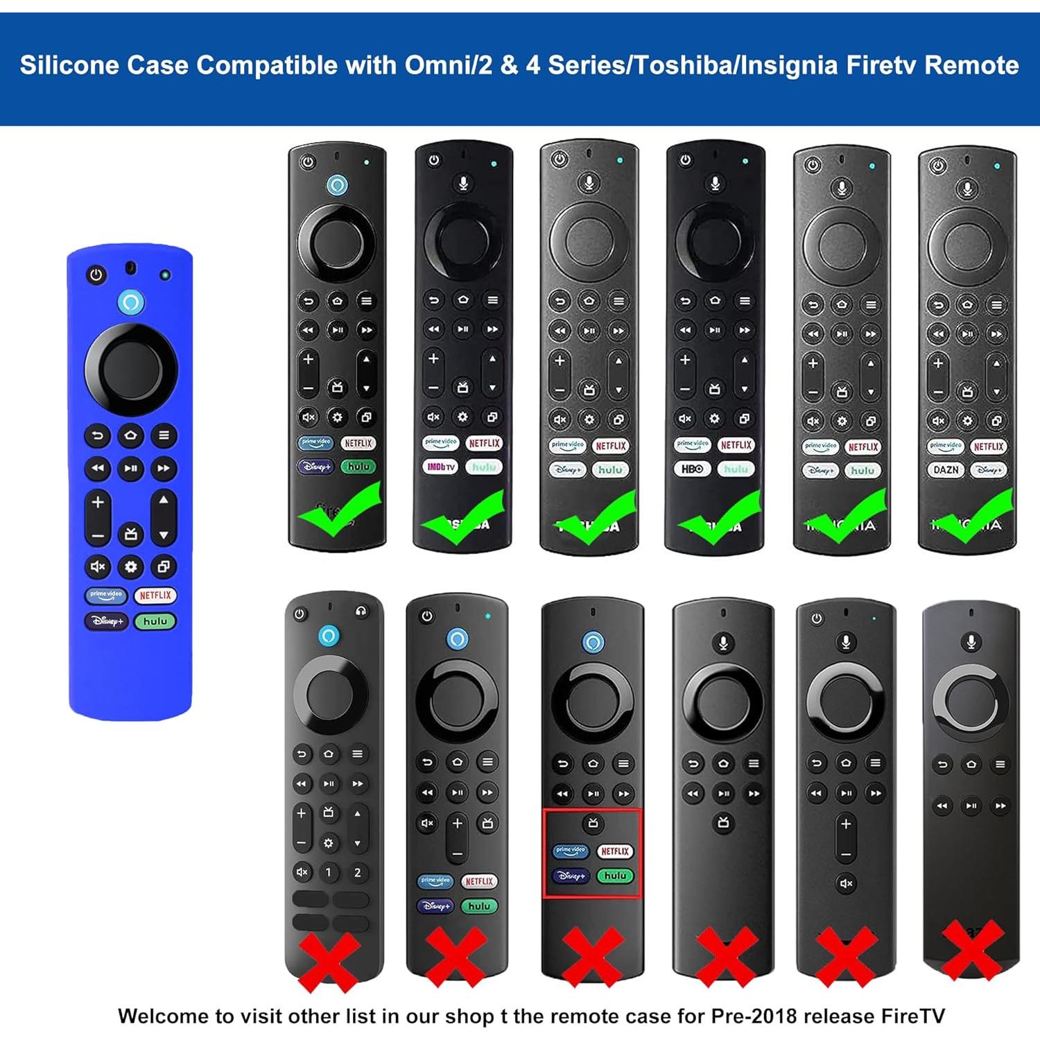 Funda de Silicona Antideslizante TOKERSE para Control Remoto Fire TV