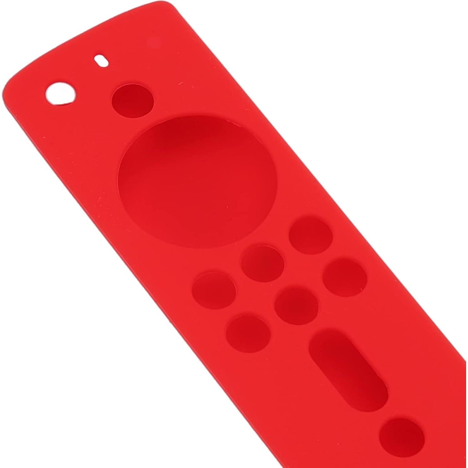 Funda de Silicona Antideslizante para Control Remoto Fire TV 4K - Rojo