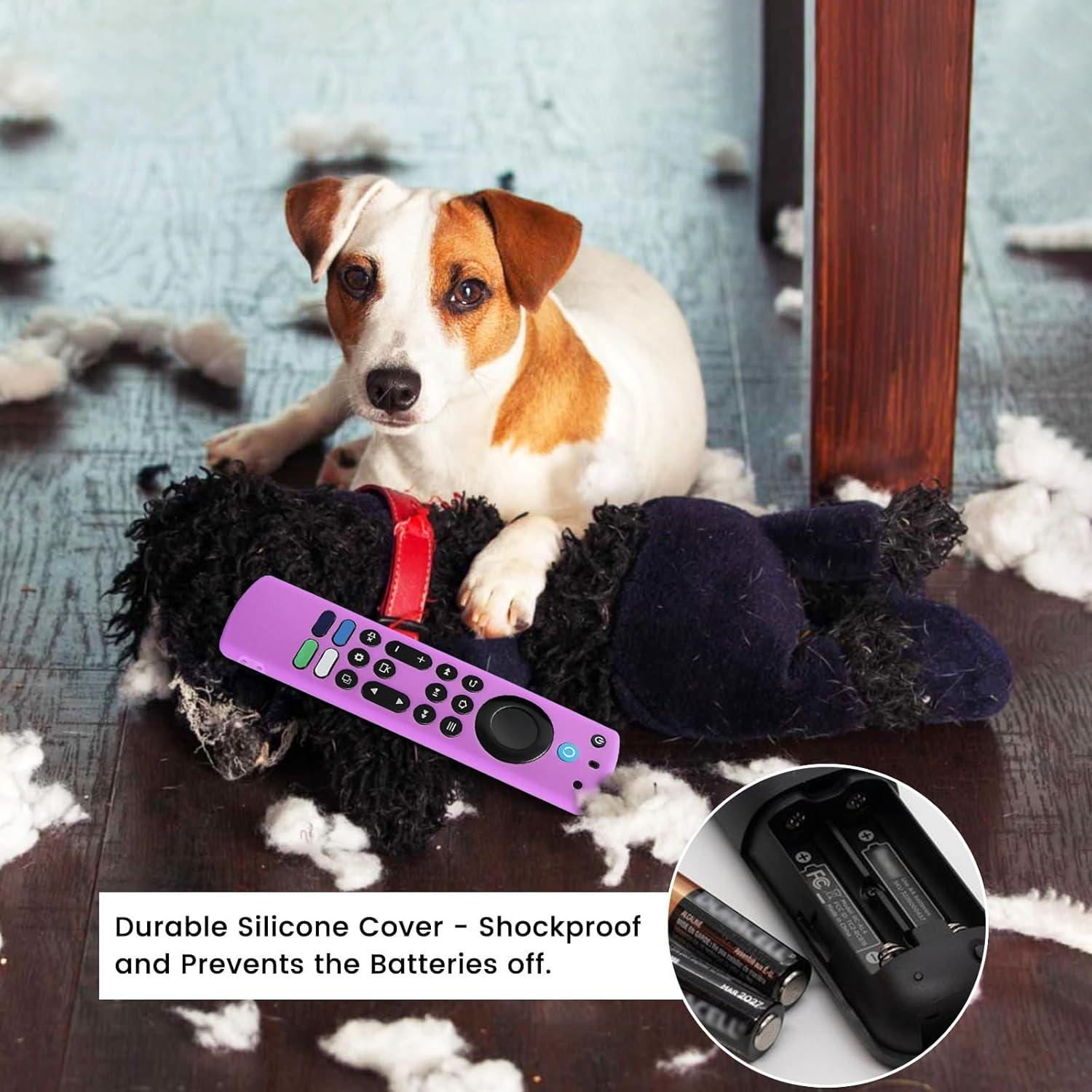 Funda Remota de Silicona Insignia 2-Pack Verde y Morado