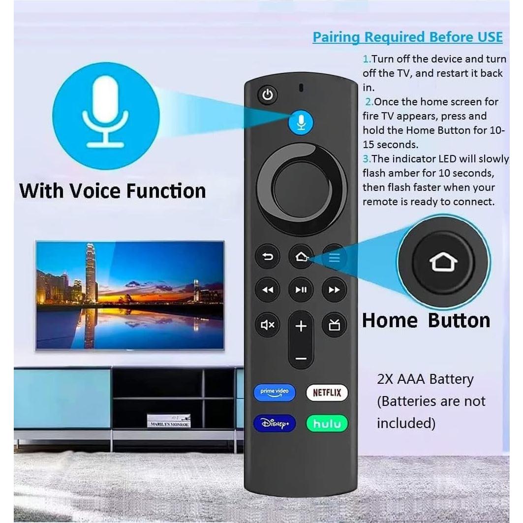 Control Remoto de Voz L5B83G con Funda Silicona para TV 3ra Gen