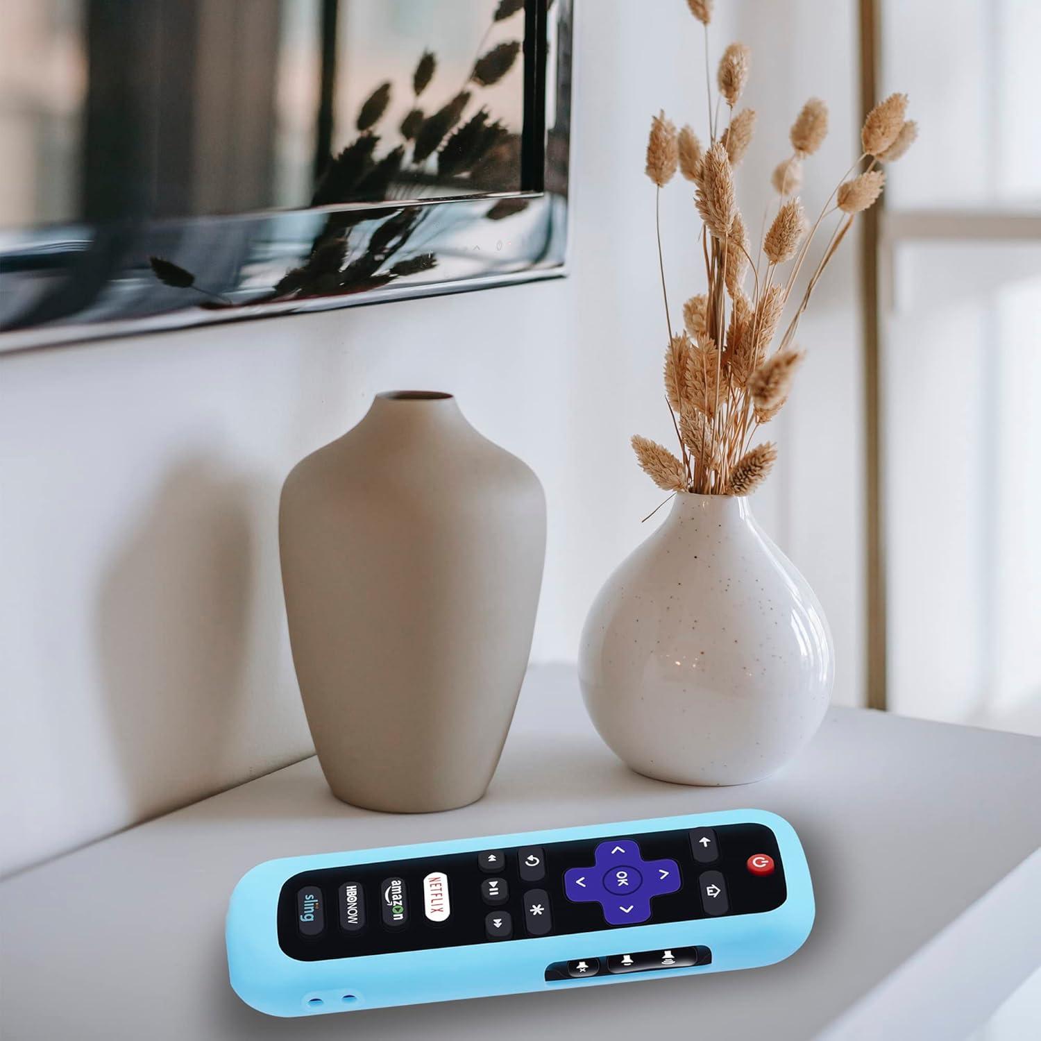 Paquete de 3 fundas de silicona para control remoto Roku TV