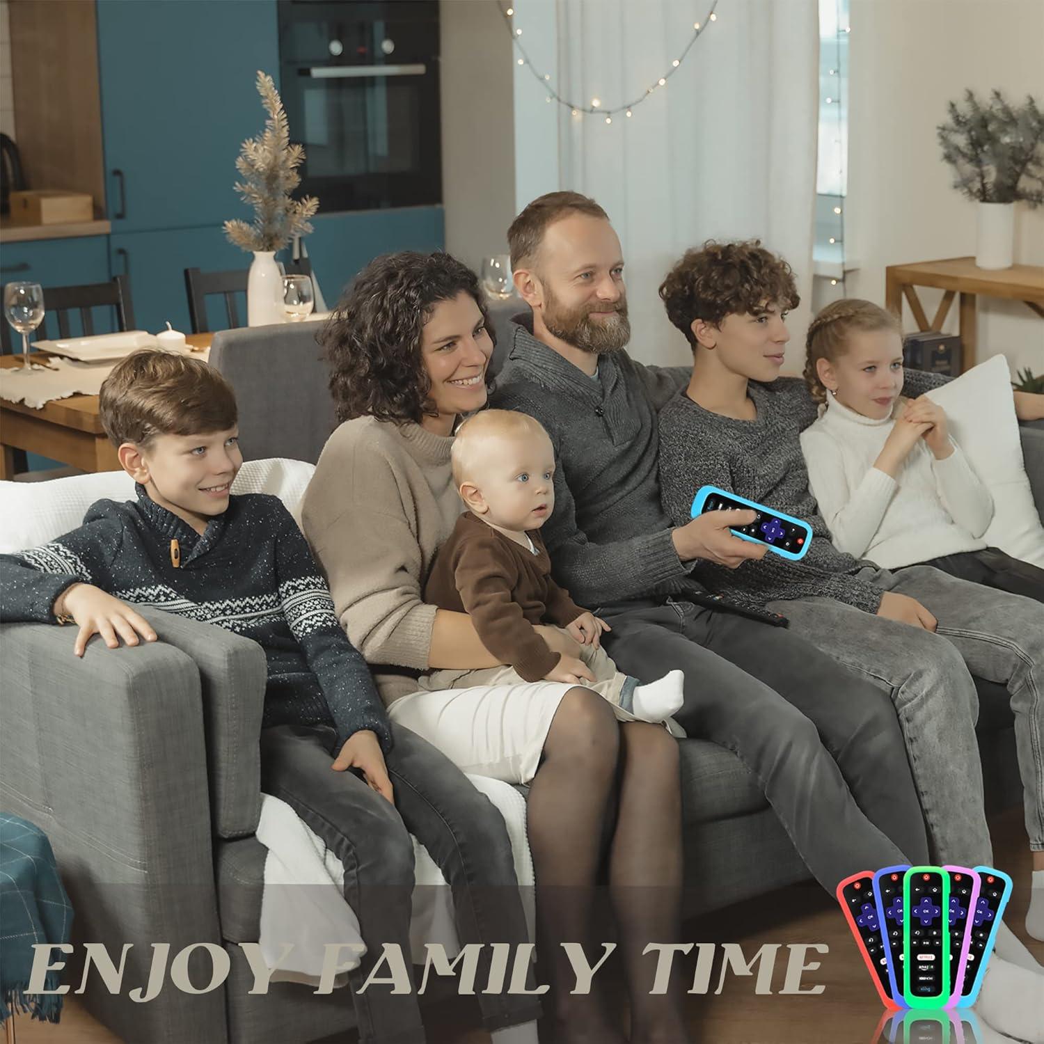 Paquete de 3 fundas de silicona para control remoto Roku TV