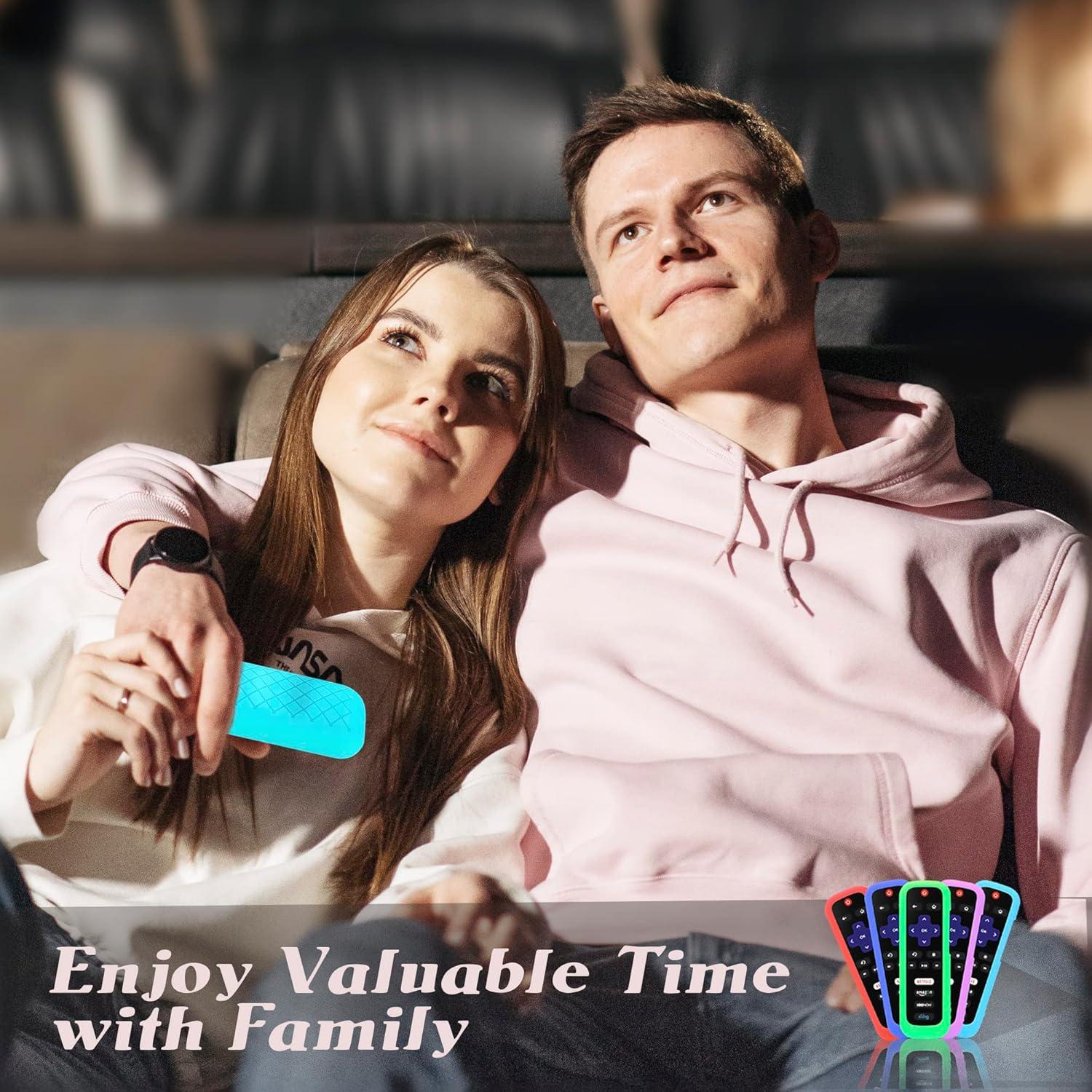 Paquete de 3 fundas de silicona para control remoto Roku TV