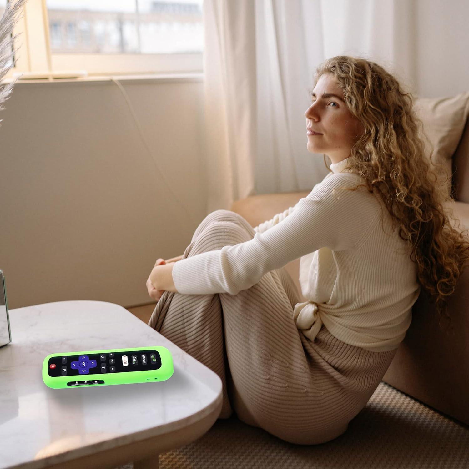 Paquete de 3 fundas de silicona para control remoto Roku TV