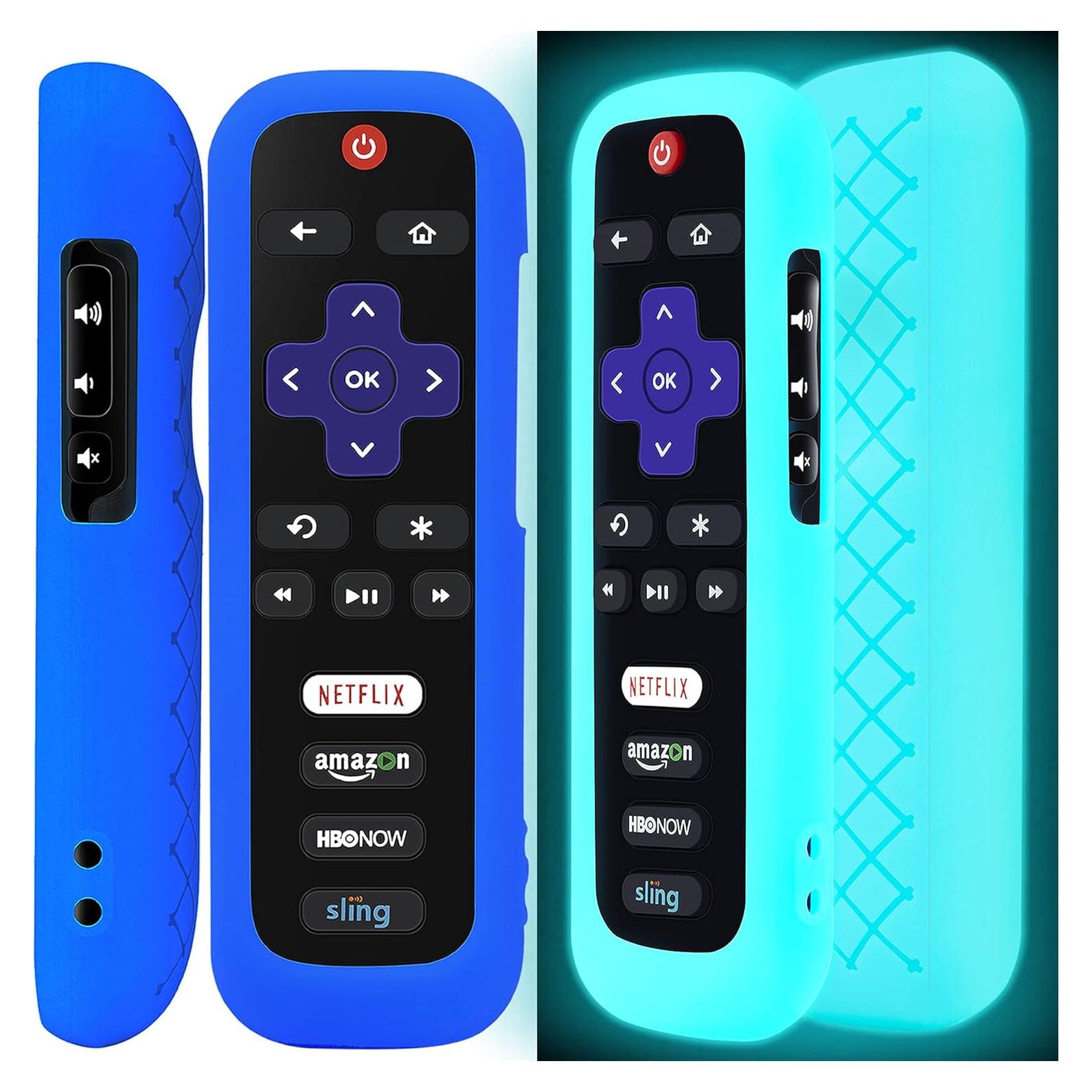 Funda de Control Remoto TCL Roku - Silicona Brillante Azul