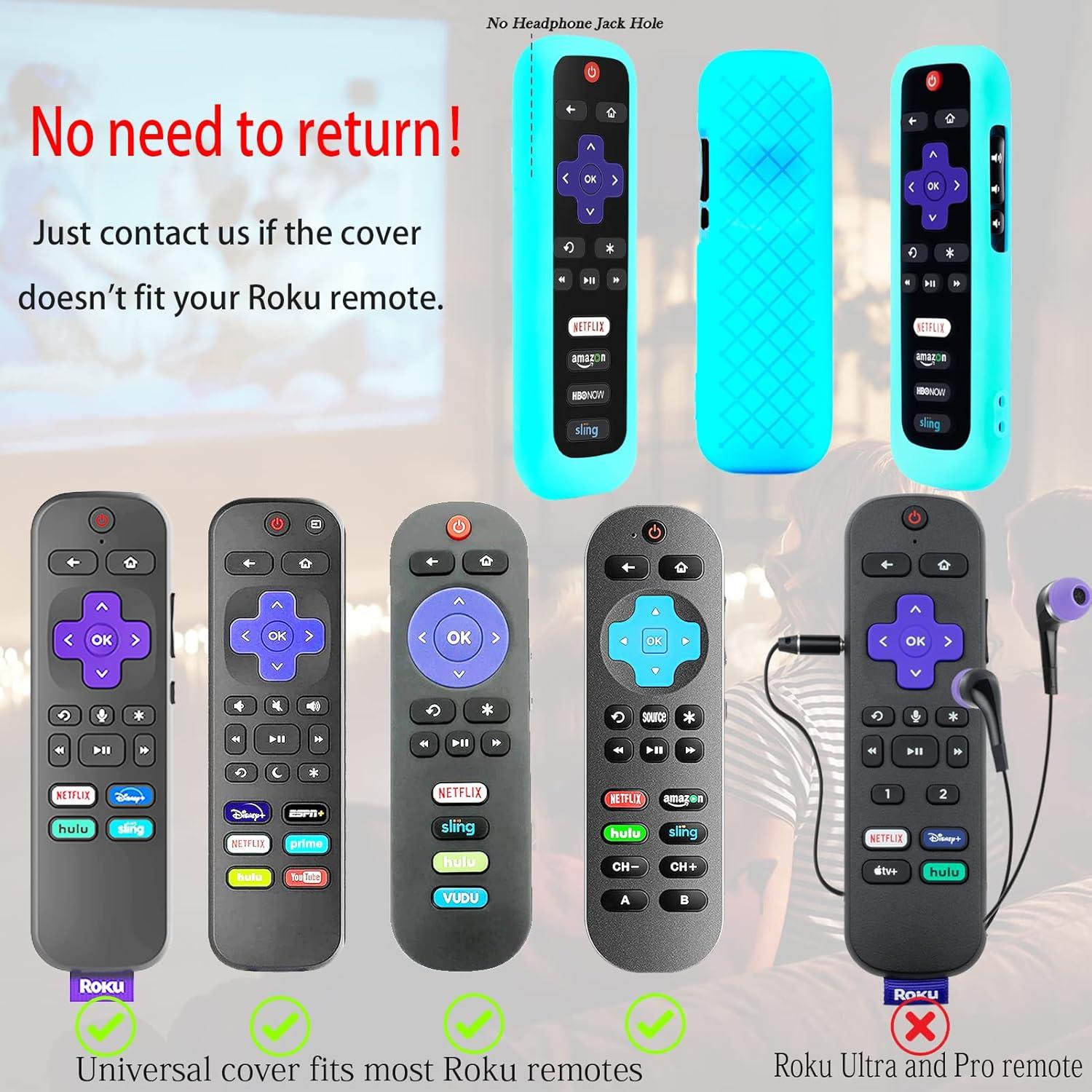 Funda de Control Remoto TCL Roku - Silicona Brillante Azul